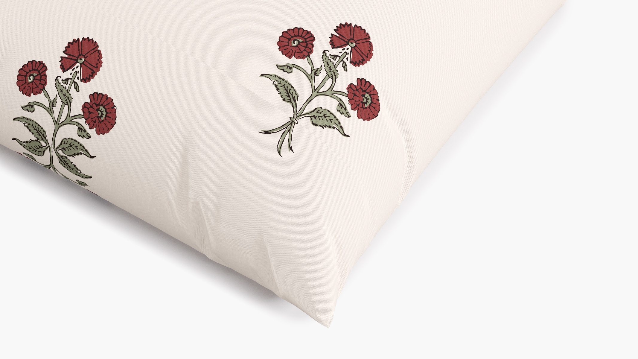 Throw Pillow 26", Red Delphine, 26" x 26" - Image 1