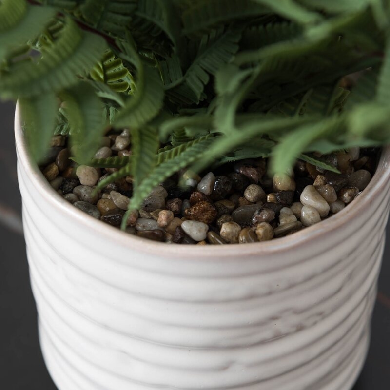 11" Artificial Fern Plant in Pot - Image 3