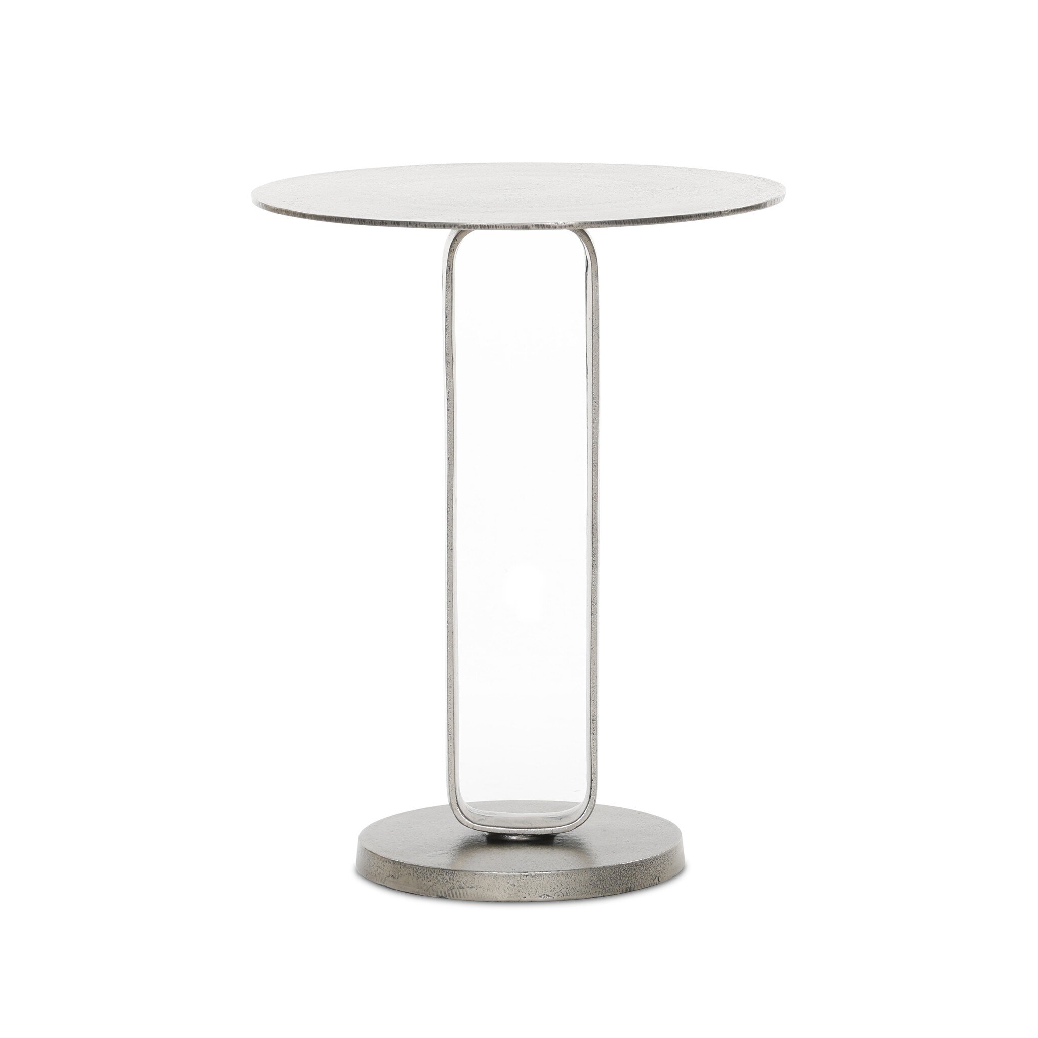 Douglas End Table - Raw Antique Nickel - Image 0