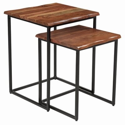 Lianes 21'' Tall Solid Wood Frame Nesting Tables - Image 0