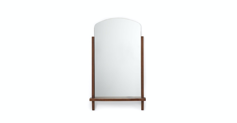 Luras Wall Mirror - Walnut - Image 0