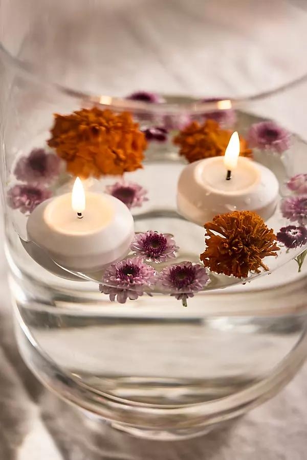 Flameless Wax Floating Tea Lights, Set of 2 - Image 0