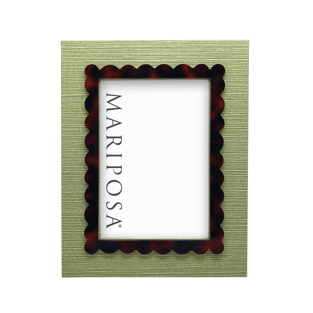 Mariposa Rectangle Green/Red/Black Single Picture Frame - Image 0