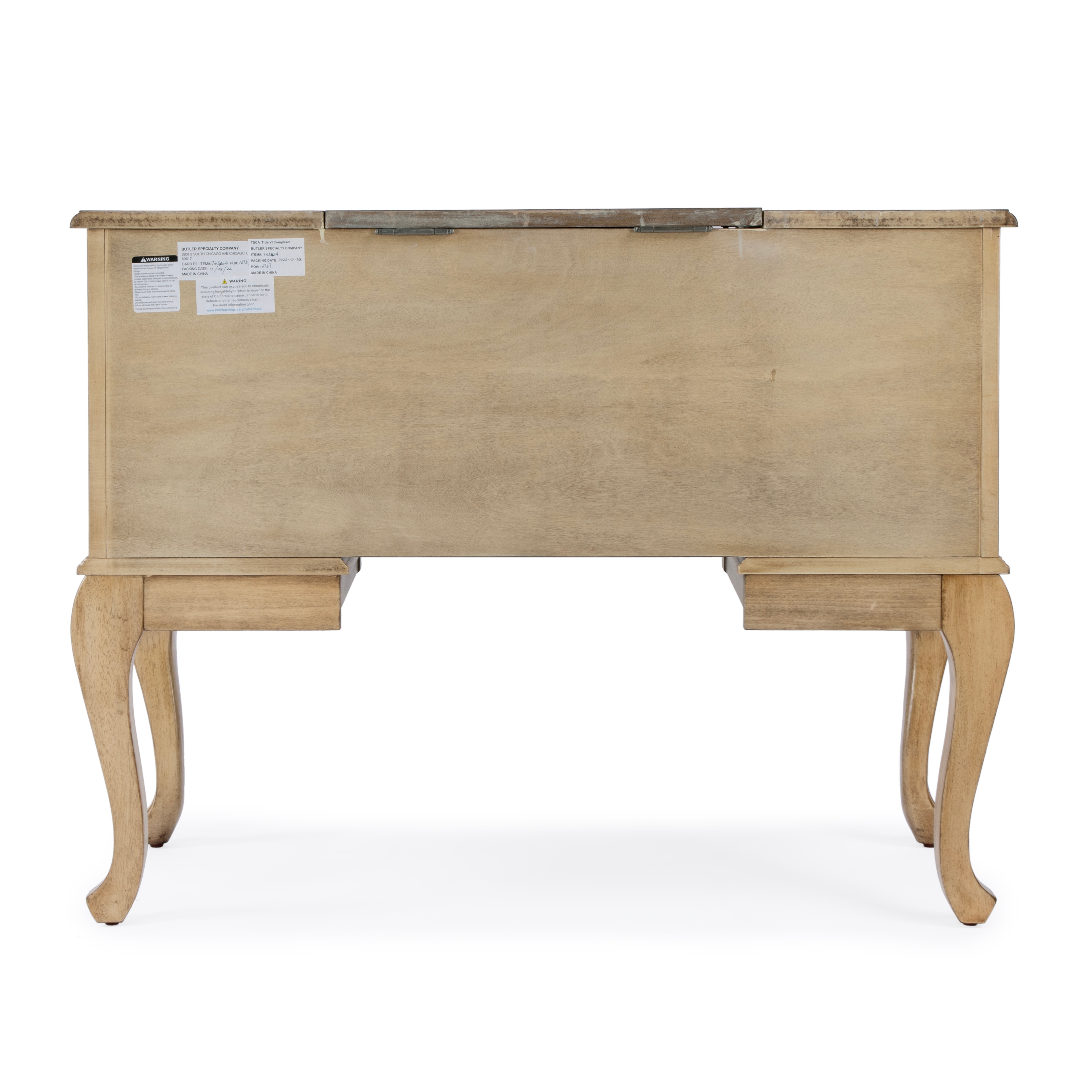 Charlotte Antique Beige Vanity Desk - Image 2