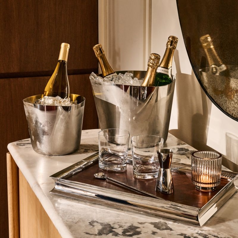 Silhuet Silver Stainless Steel Ice Bucket - Image 4