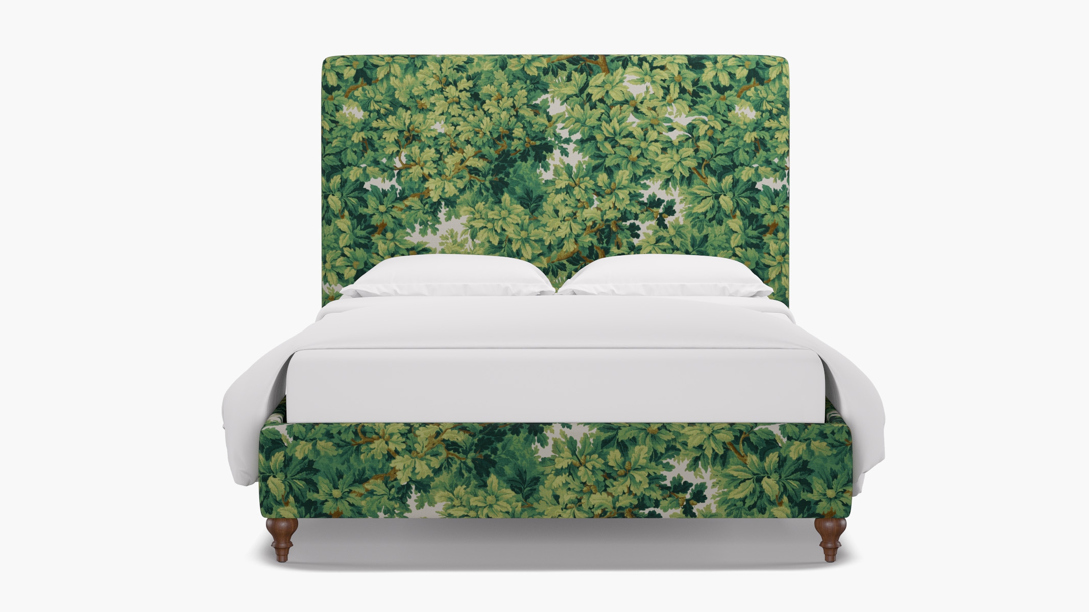 Classic Bed, Verdure Bois De Chene, Walnut Traditional Turned Leg, Twin - Image 0