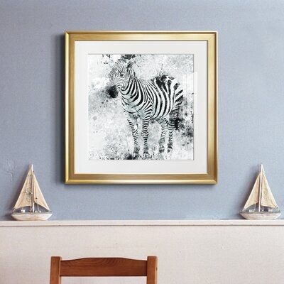 Zebra I-Premium Framed Print  - Ready To Hang - Image 0