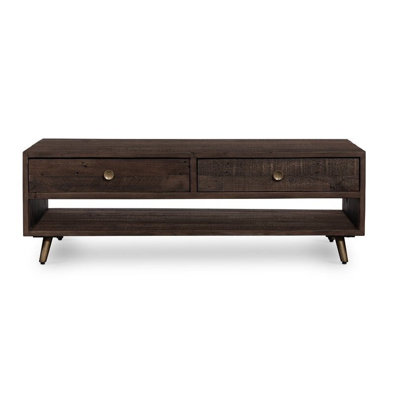 Four Hands Reclaimed Coffee Table with Storage - Image 0