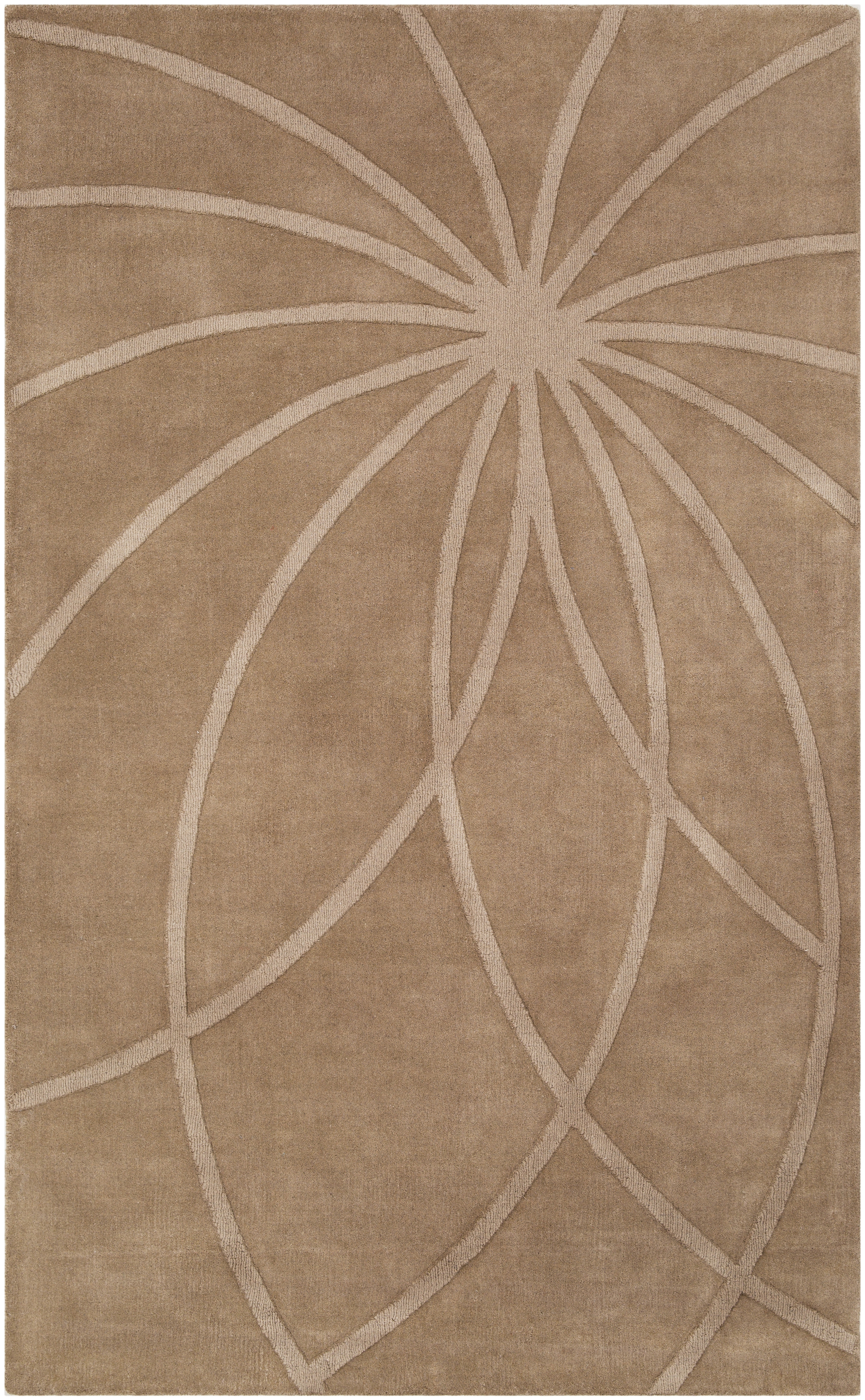 Mystique Brown Indoor 8' x 11' Handmade Rug - Image 0