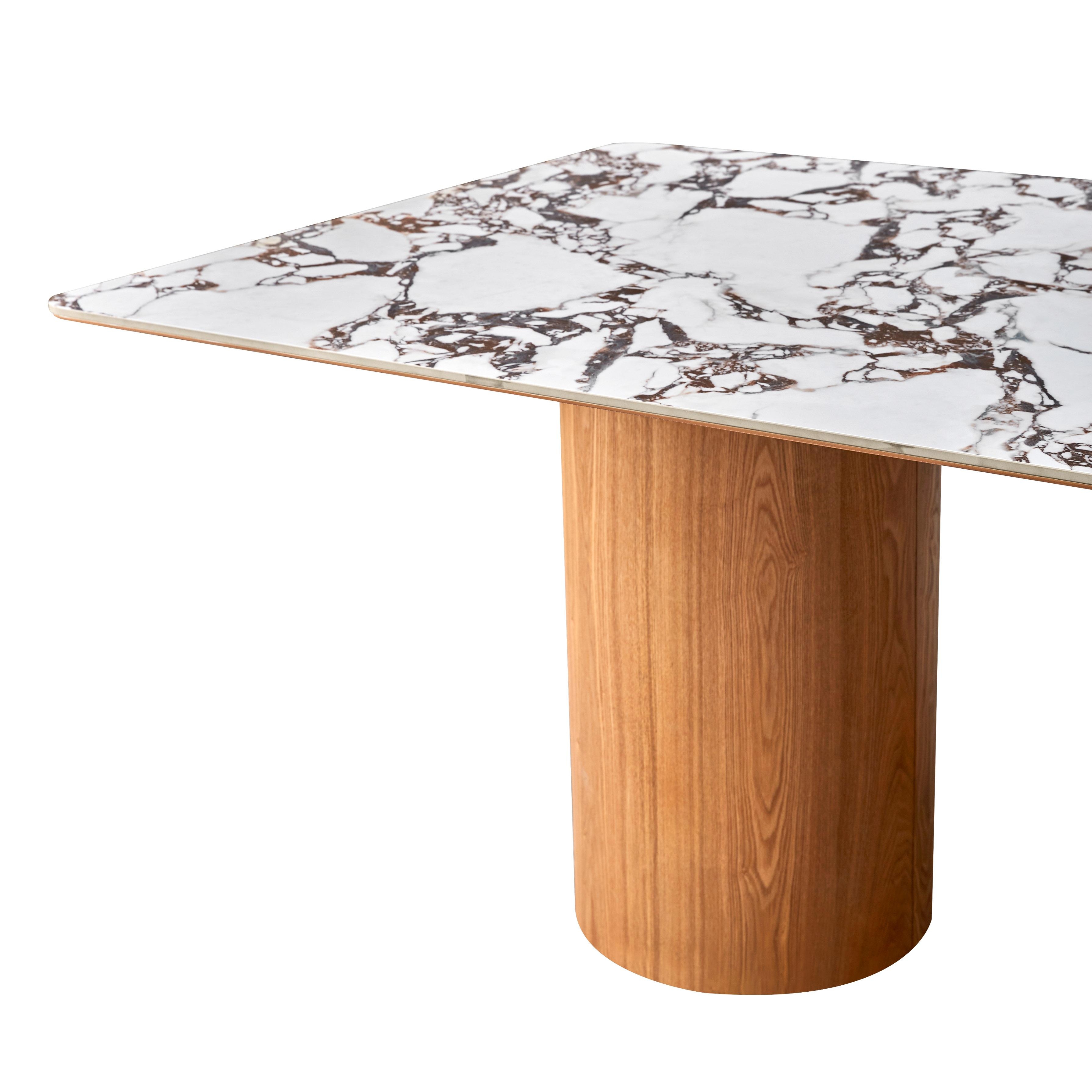 Tamara Marble Ceramic Rectangular Dining Table - Image 3