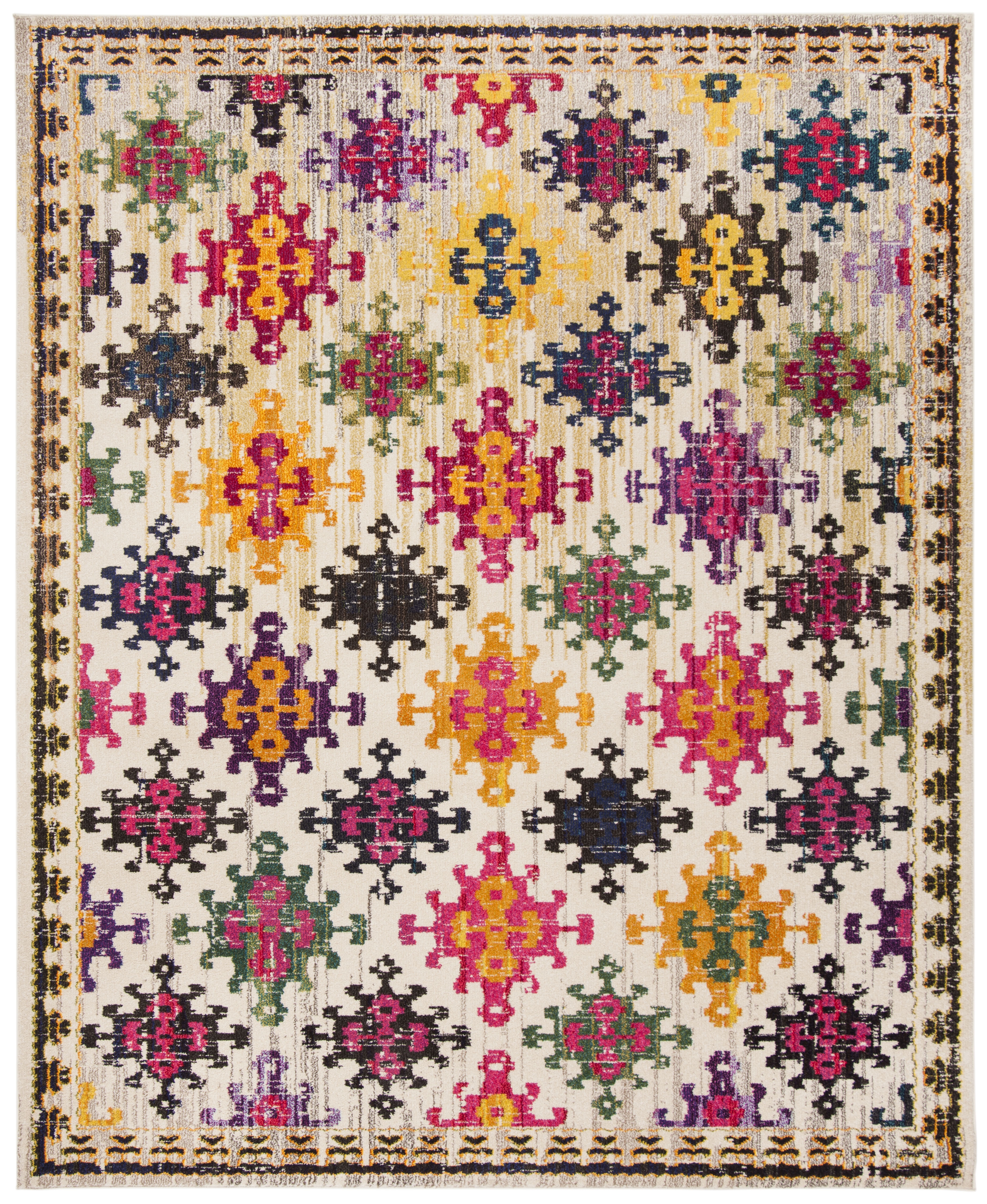 Arlo Home Woven Area Rug, MNC244A, Ivory/Multi,  8' X 10' - Image 0