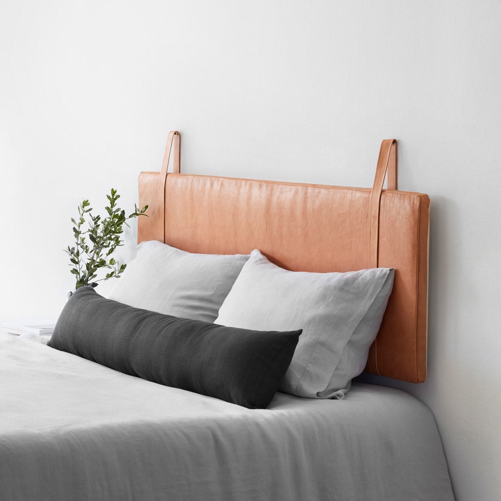 The Citizenry Prisha Linen Lumbar Pillow | 14" x 54" | Olive - Image 4