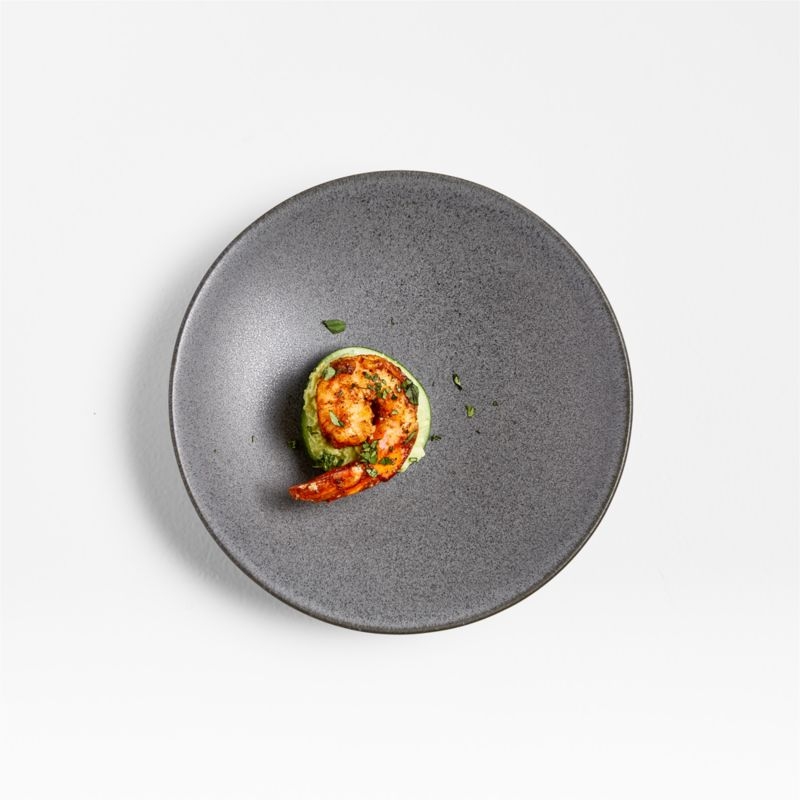 Craft Charcoal Grey Stoneware Appetizer Plates, Set of 8 - Image 3