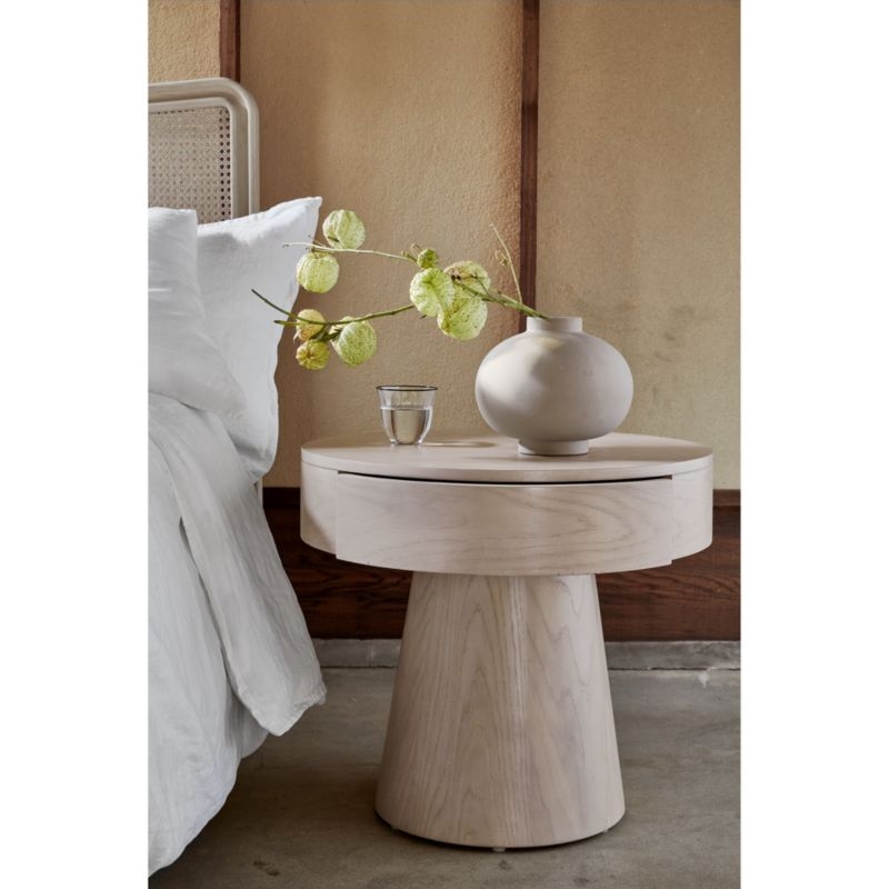 Willy 24" Whitewashed Wood Nightstand by Leanne Ford - Image 2