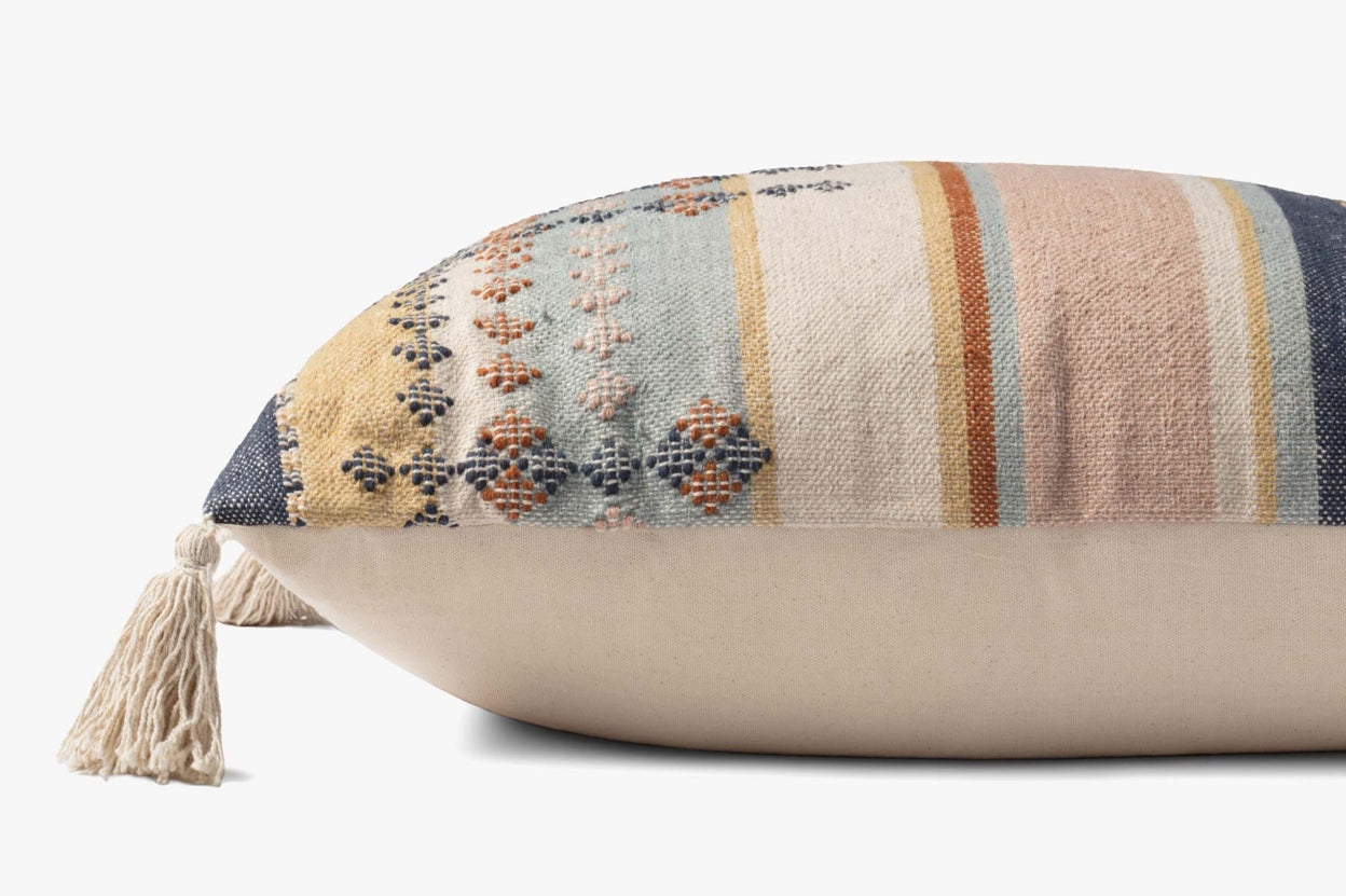 Desert Lumbar Throw Pillow with insert, Multicolor, 26" x 16" - Image 2