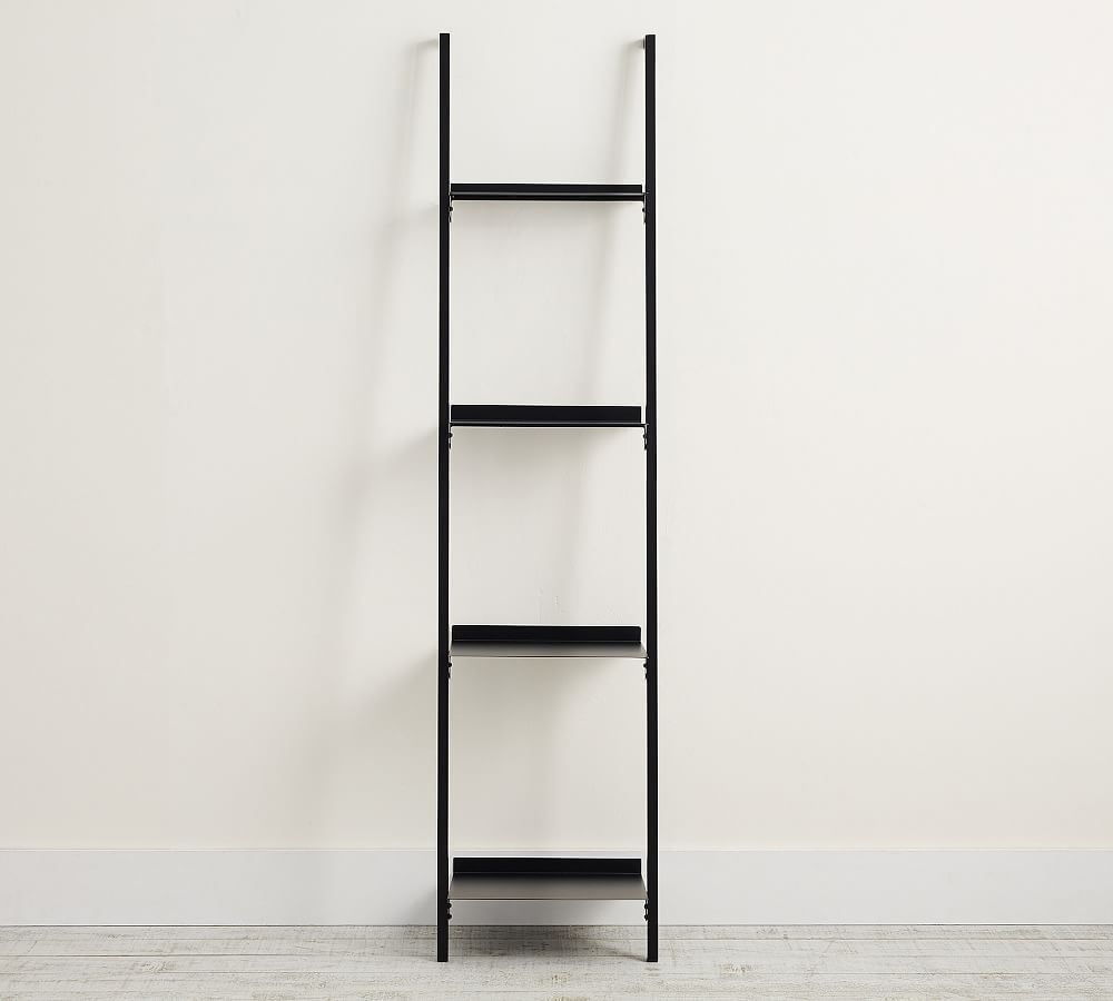 Temple Street Ladder Shelf, Black - Image 0