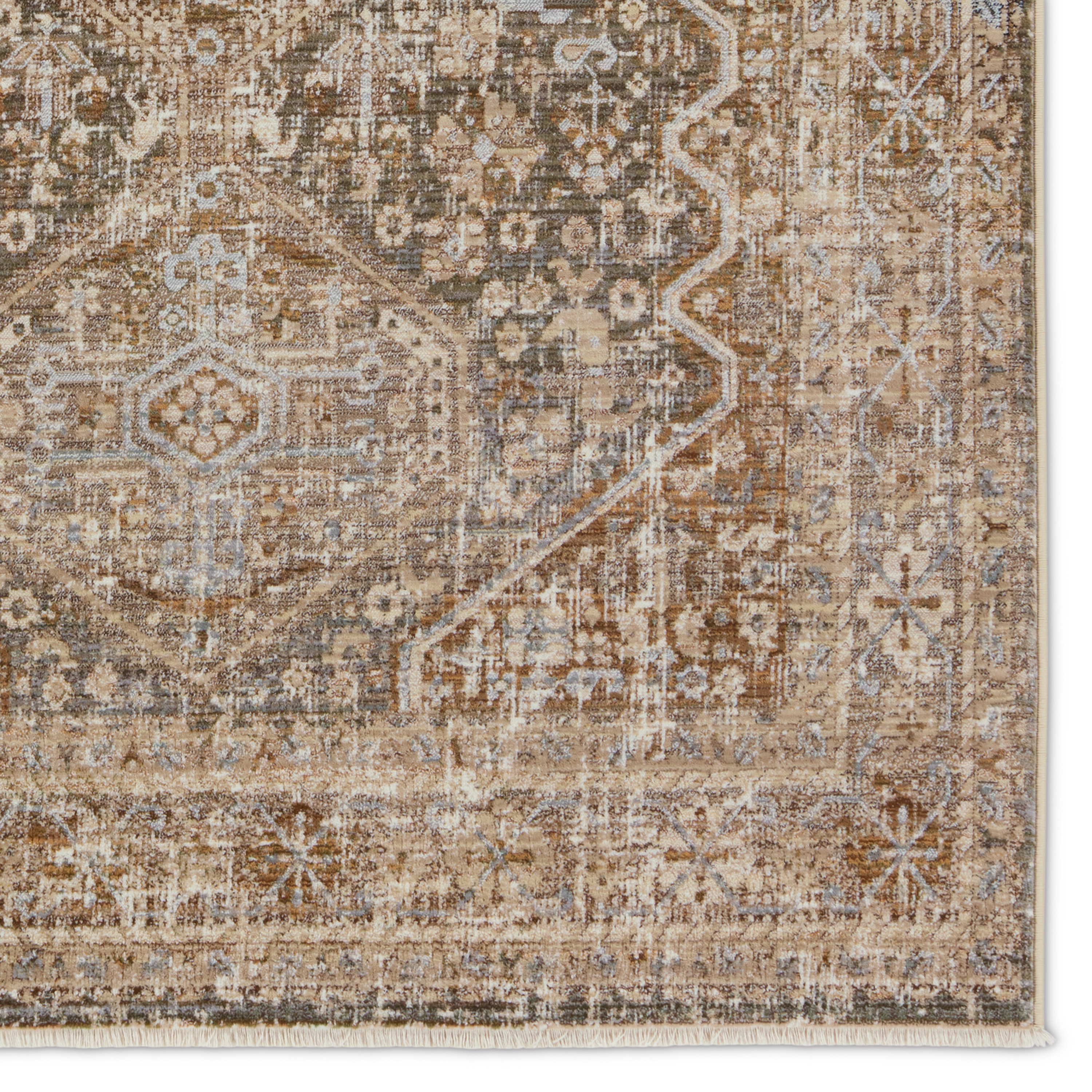 Vibe by Zakaria Medallion Tan/Taupe Area Rug (5'X8') - Image 3