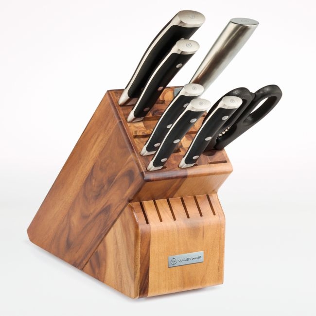Wusthof ® Classic Ikon 8-Piece Acacia Knife Block Set - Image 0