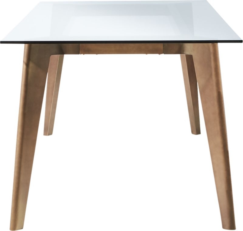 Harper Brass Dining Table with Glass Top - Image 4
