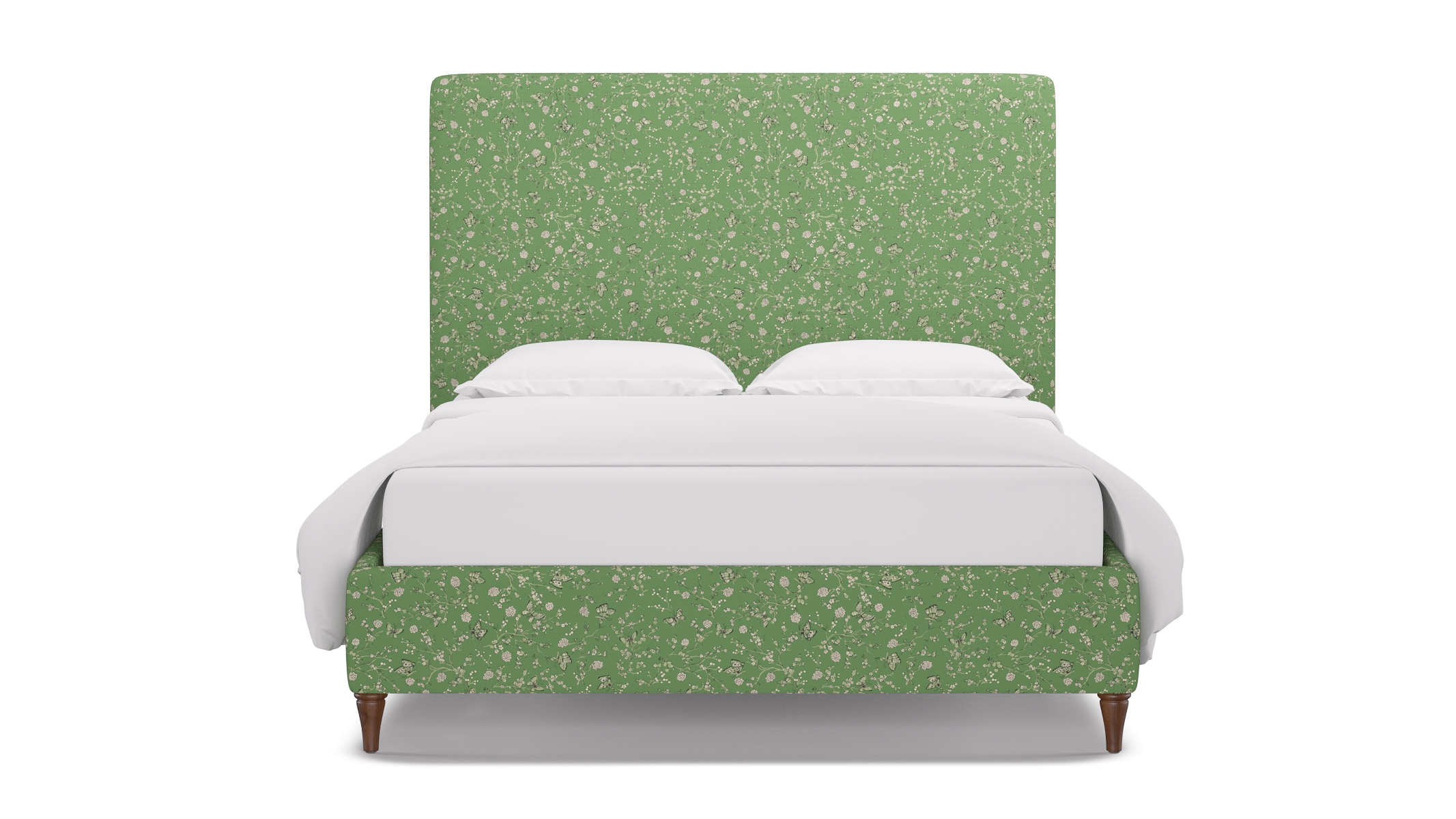 Classic Bed, Kelly Mariposa, Walnut Decorative Tapered Leg, Twin - Image 0