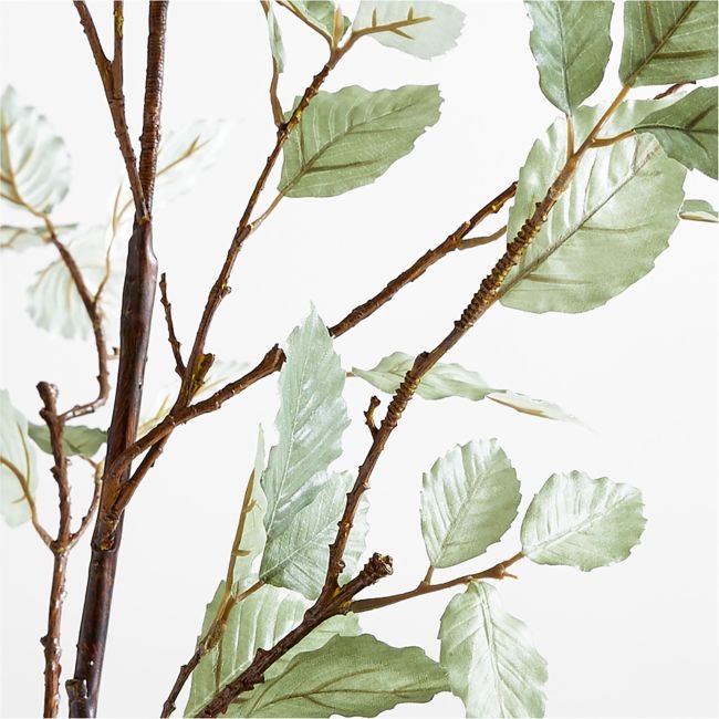 Faux Sage Green Leaf Branch 66" - Image 0