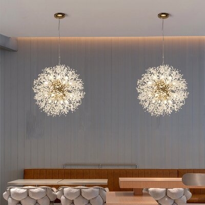 Modern Sputnik Chandelier Fireworks Pendant Light Crystal Ceiling Light Fixture - Image 0