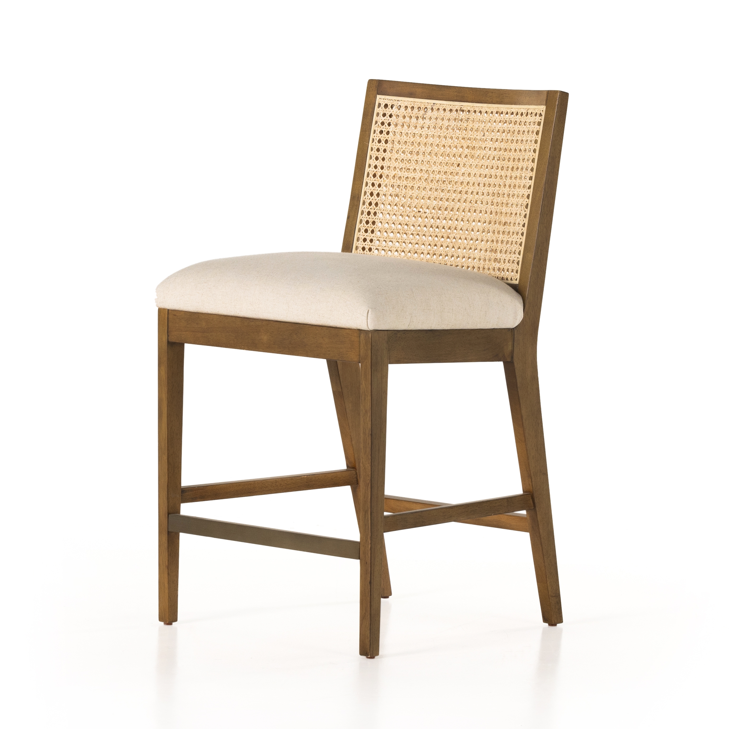 Antonia Cane Armless Bar + Counter Stool - Savile Flax - Image 0