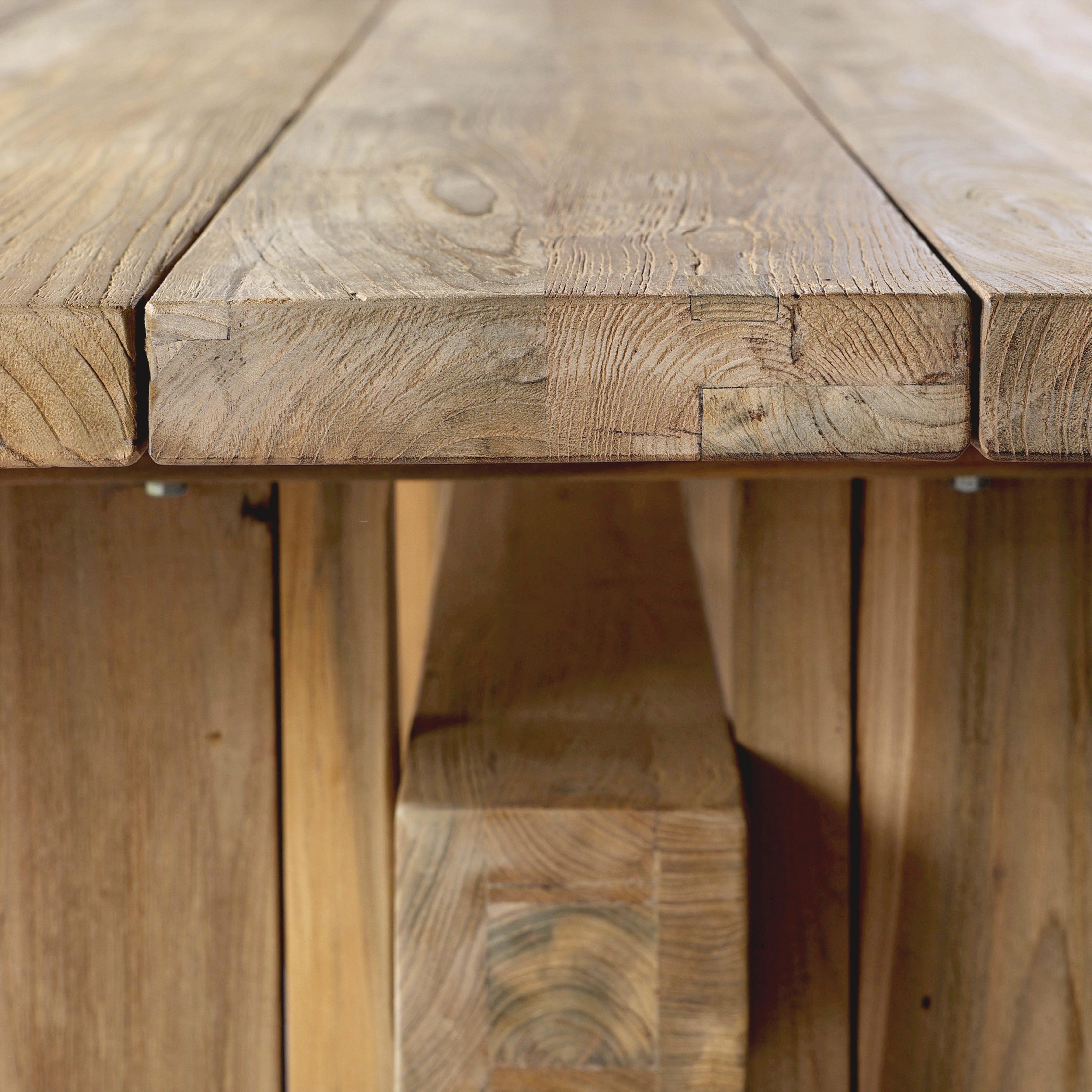 Brandy Outdoor Dining Table-92" - Reclaimed Natural FSC - Image 11