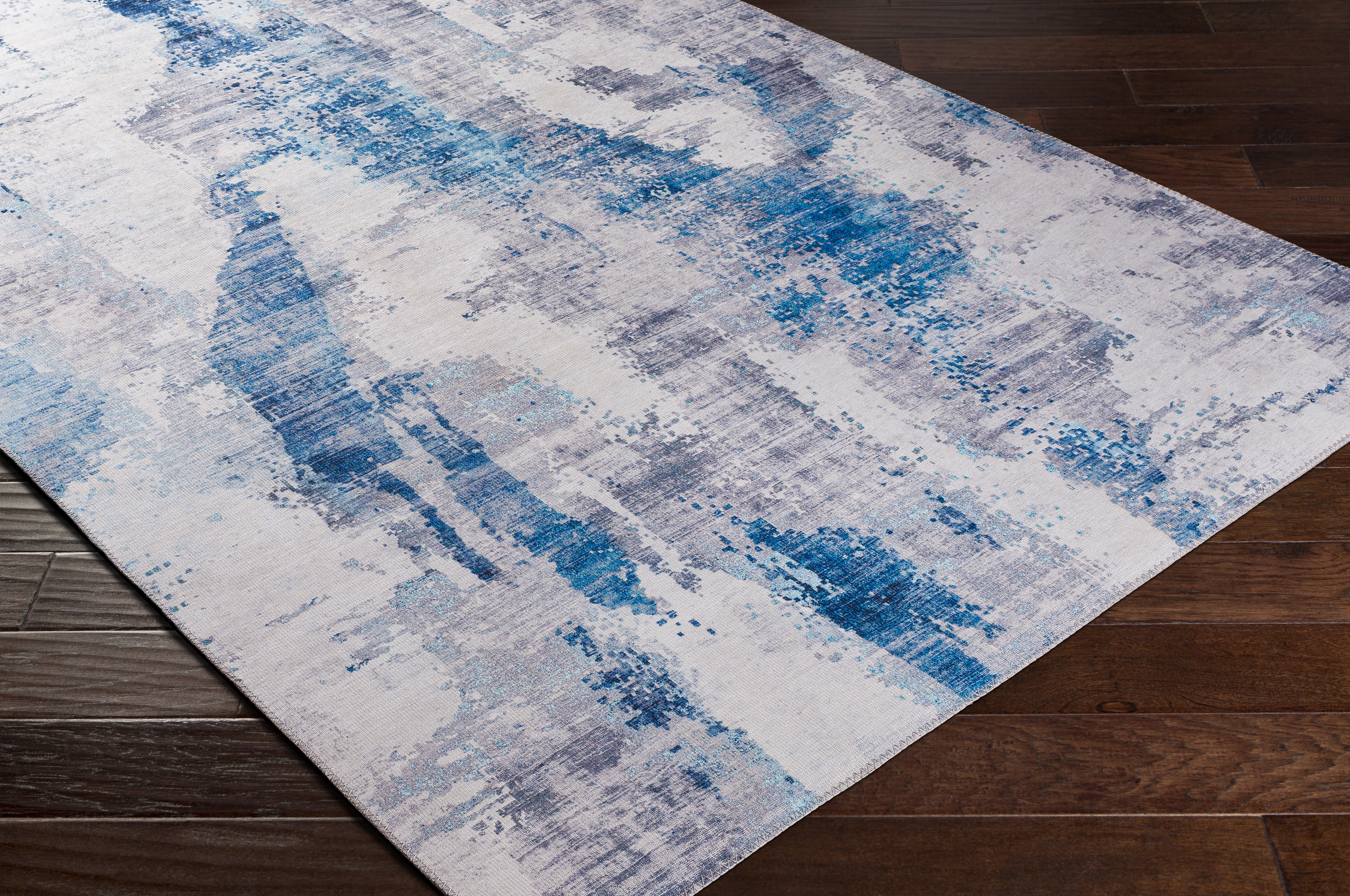 Olivia Blue Indoor 8'10" x 12' Machine Woven Rug - Image 6