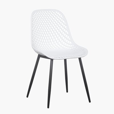 Plastic Dining Chair For Living Room, Dining Chair Plastic(Set Of 2 Gray Color) - Image 0