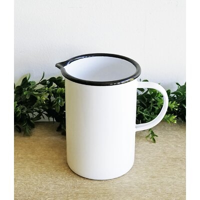 Ruano White 5.75" Metal Table Vase - Image 0