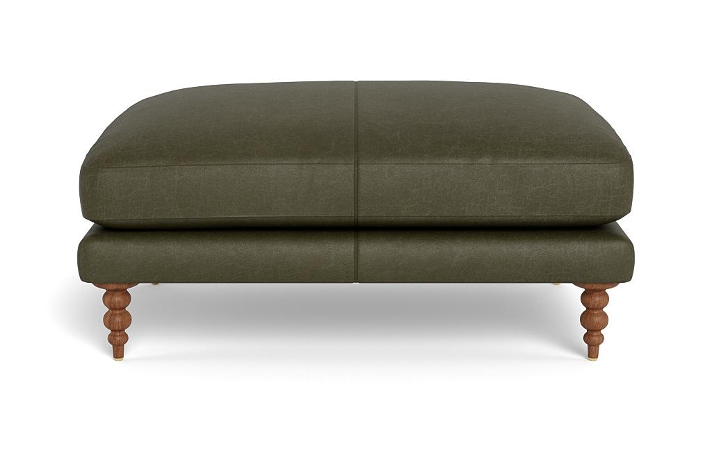 Maxwell Leather Ottoman by Apartment Therapy - Image 0