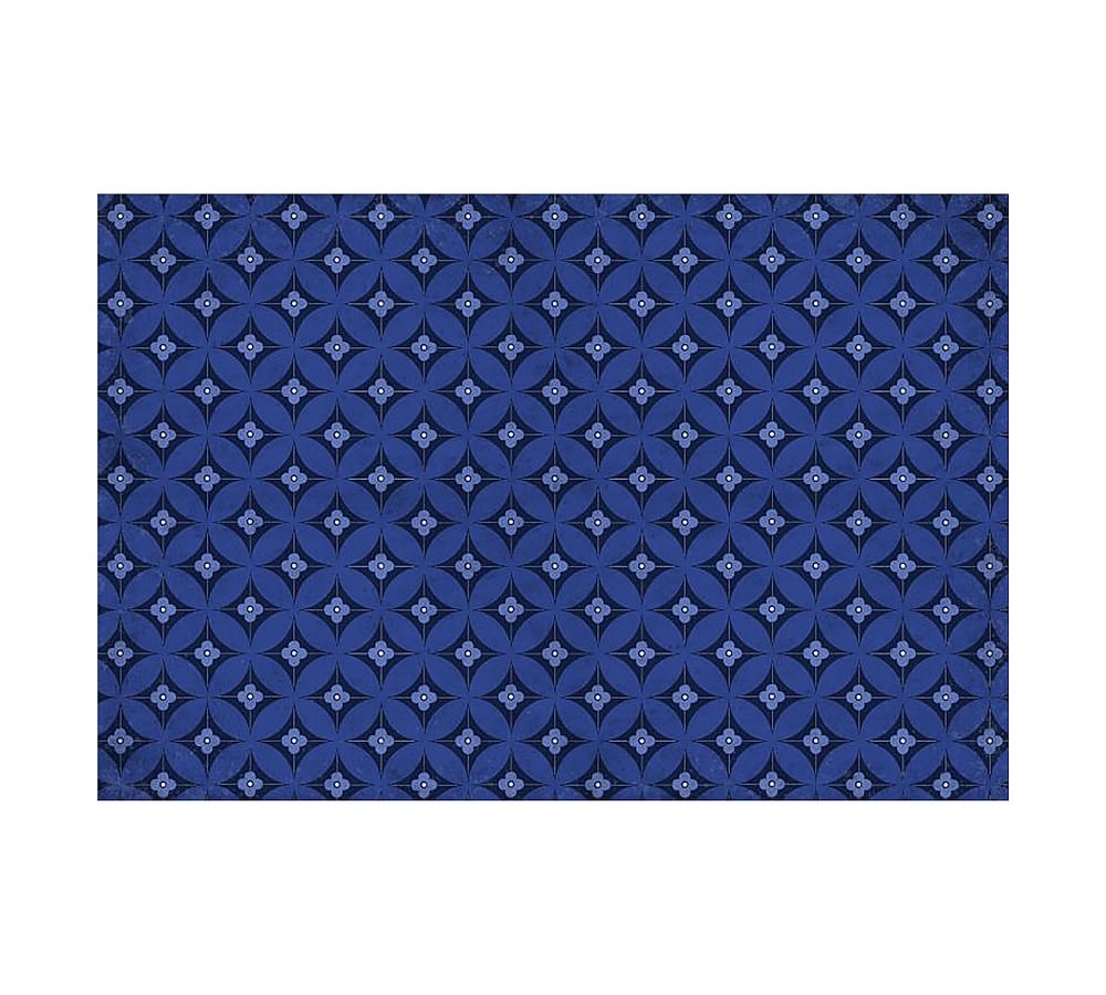 Florart Orleans Bloom Mat, 3 x 5', Blue - Image 0