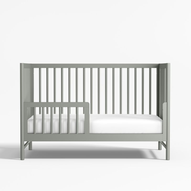 Classic Laurel Green Wood Toddler Bed Rail - Image 1