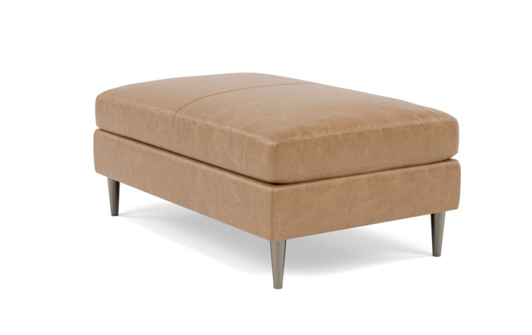 Sloan Leather Ottoman - Image 4