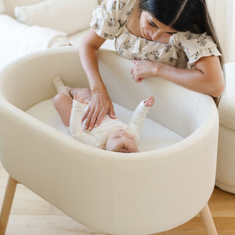 Babyletto X Gathre Capsule Ivory Baby Bassinet - Image 3