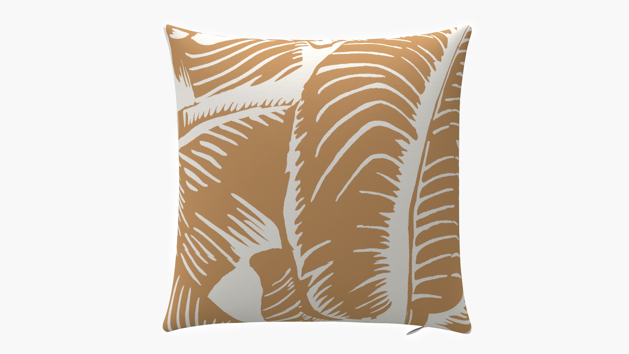 Outdoor 18" Throw Pillow, Caramel Martinique® Encore, 18" x 18" - Image 0
