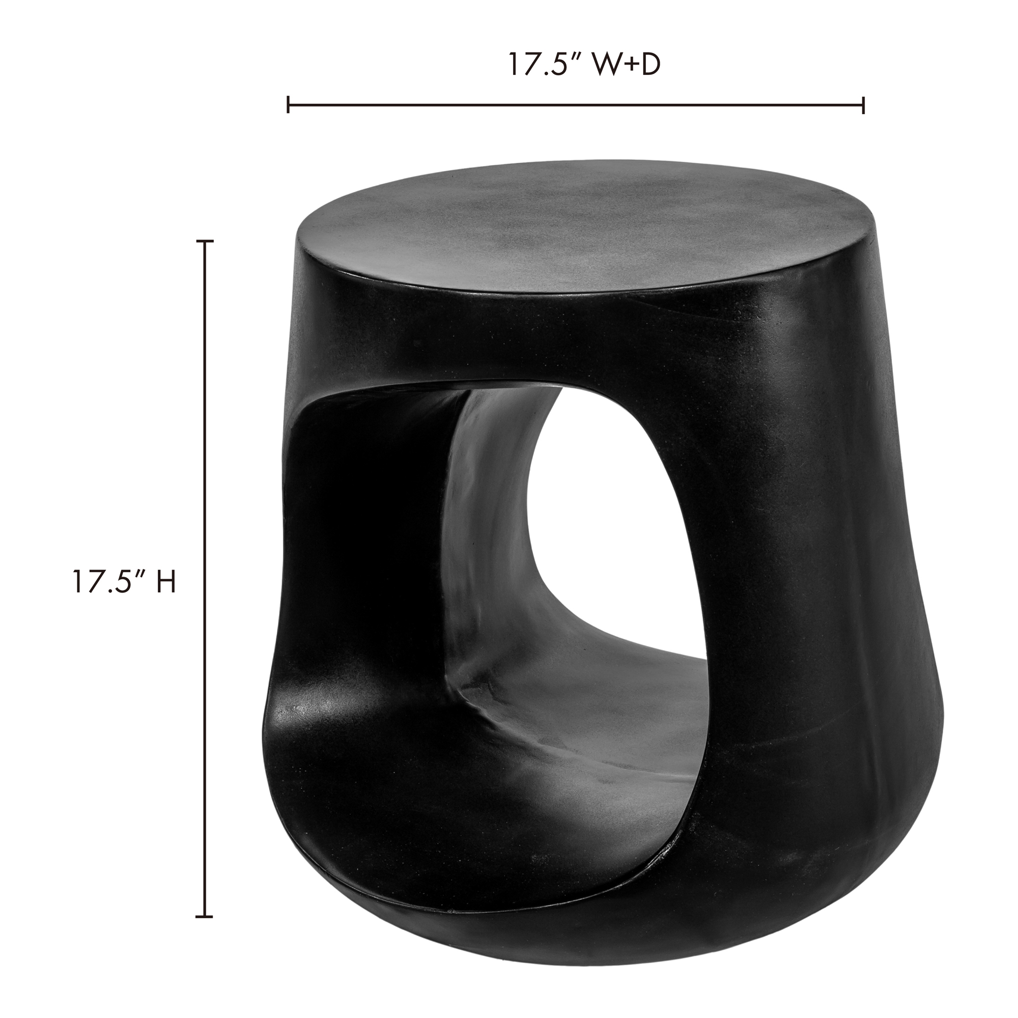 Rothko Outdoor Stool Black - Image 5