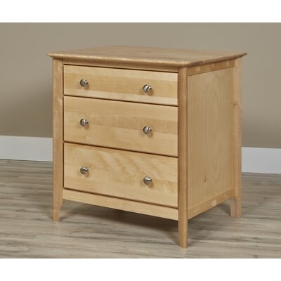 Fitz 27'' Tall 3 - Drawer Nightstand in Natural - Image 0