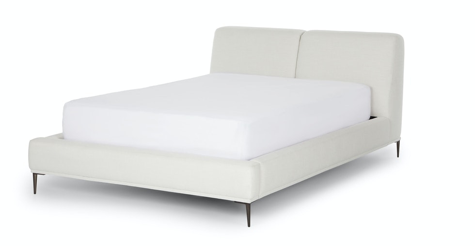 Abisko Quartz White Queen Bed - Image 0