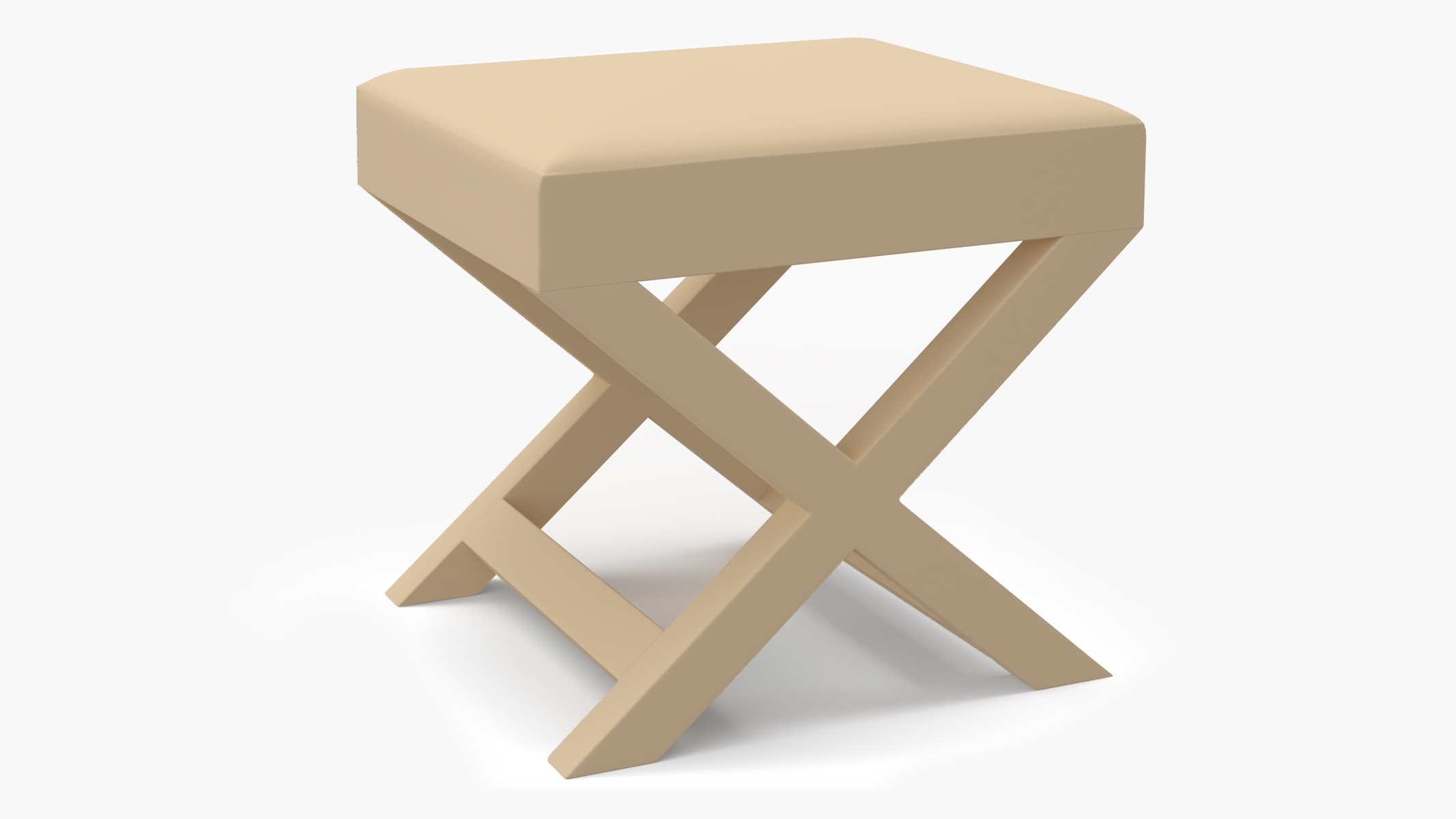 X Bench, Flax Twill - Image 1