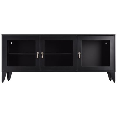 47.3" Metal TV Stand With Storage Cabinet - Image 0