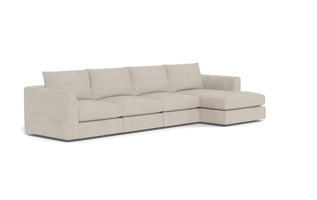 Beckham Modular 4-Seat Right Chaise Sectional - Image 1
