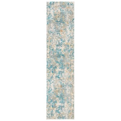 Brawith Ivory/Teal/Gold Area Rug - Image 0
