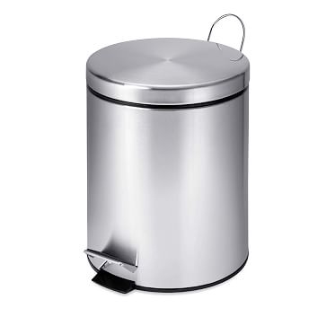 Mini Step Trash Can, Stainless Steel - Image 0