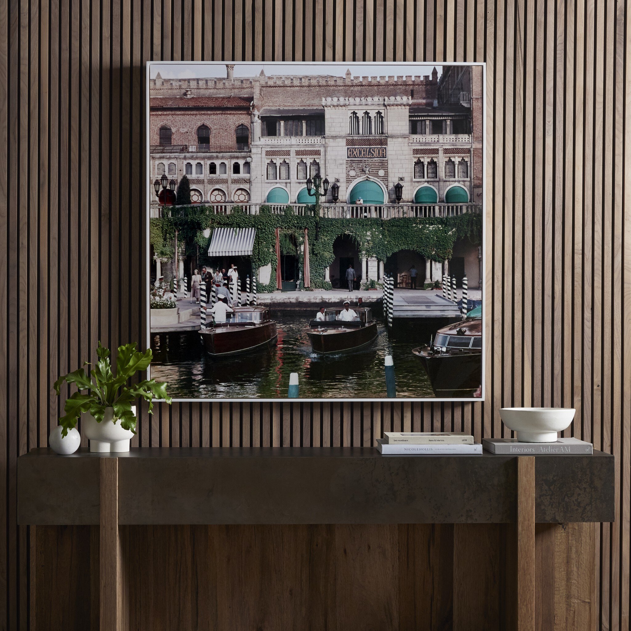 Westin Excelsior by Slim Aarons - White Maple Floater - Image 5