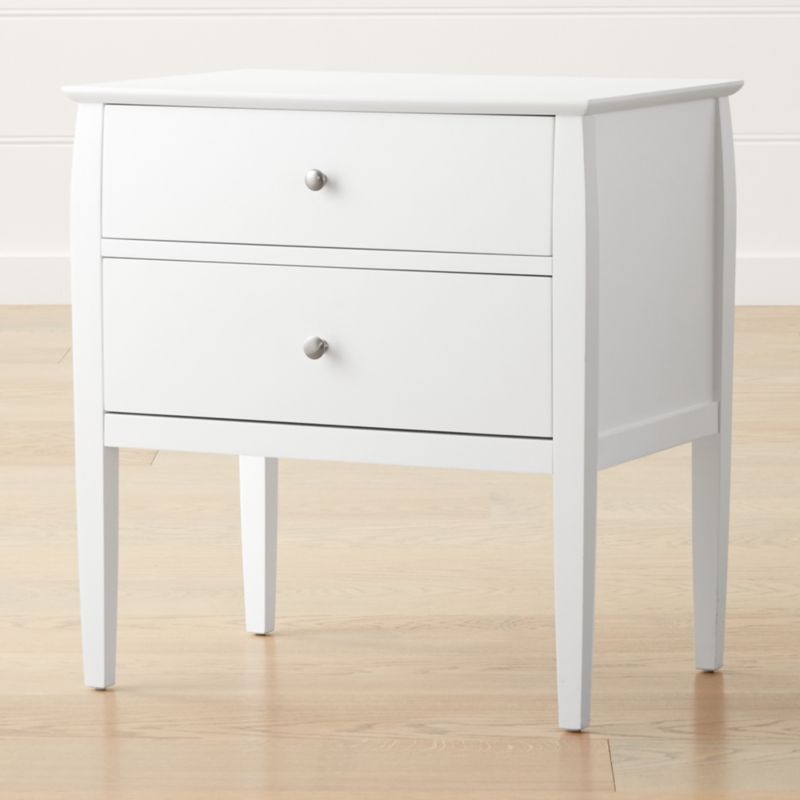 Mason 26" White Nightstand - Image 1
