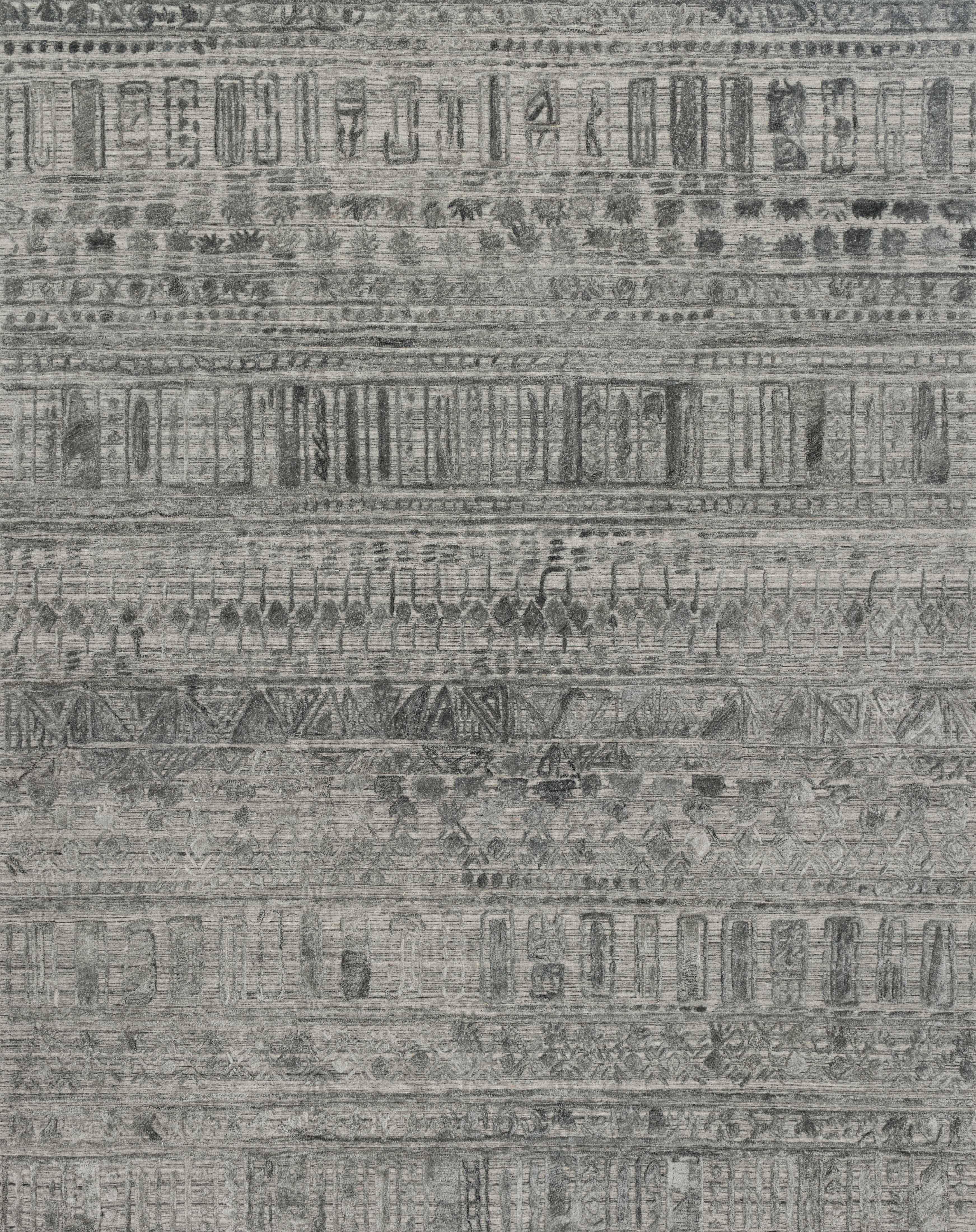 Loloi Sojourn Graphite 18" x 18" Sample - Image 0