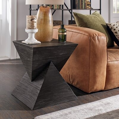 Emington Solid Wood Block End Table - Image 0