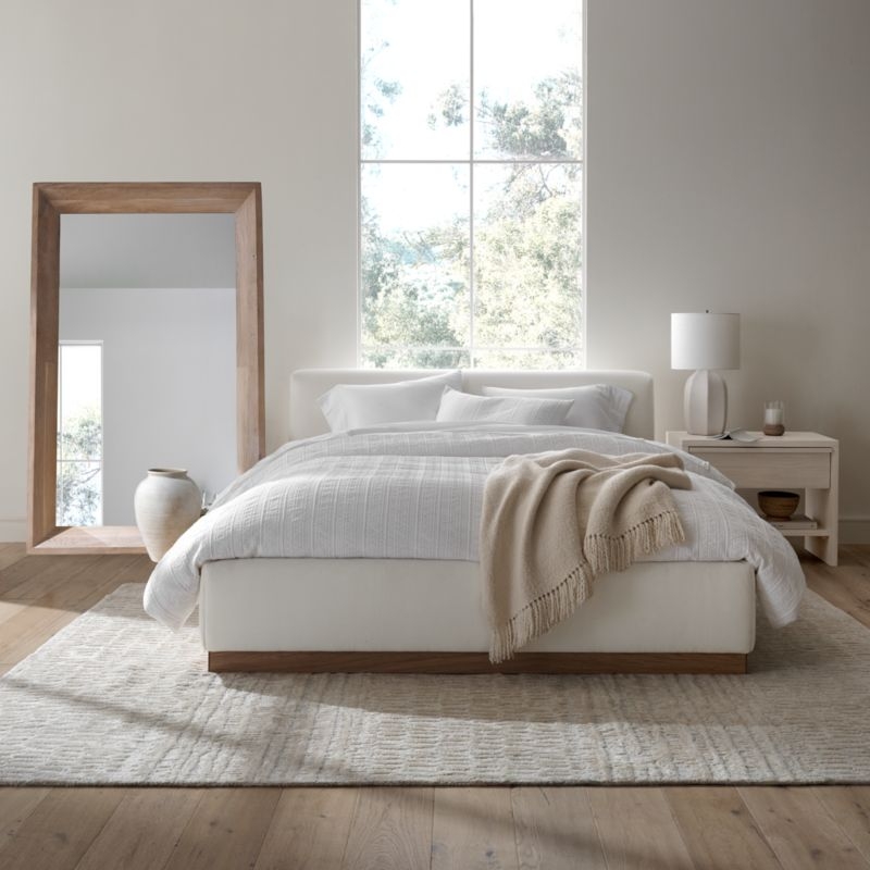 Gather Dove Upholstered King Bed - Image 1